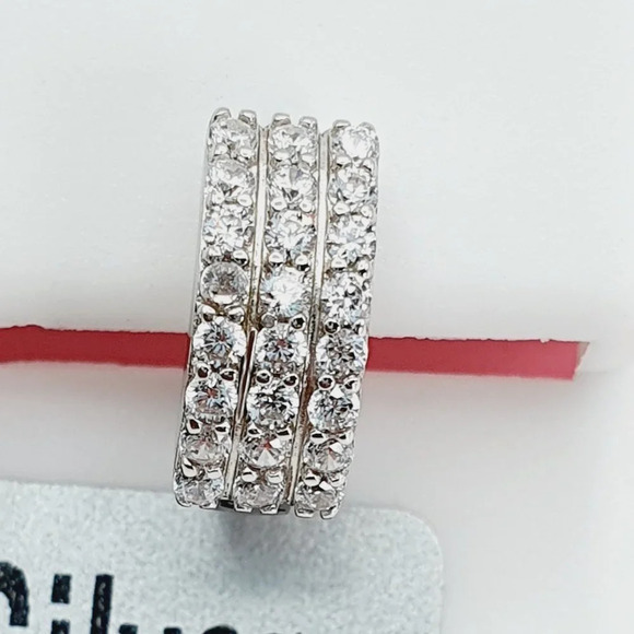 "925 Sterling Silver Cubic Zirconia Earrings, U19254657 - Picture 7 of 11
